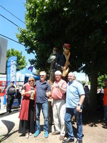 David Tilson, MP with Sylvia Jones MPP, Larry Kurtz and Mayor Williams at the 14th Annual Orangeville Blues and Jazz Festival